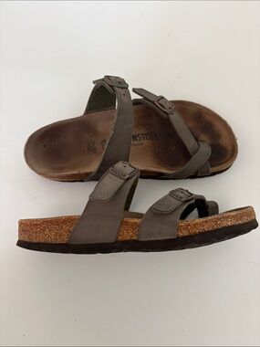 VGUC Birkenstock women Marayi mocha Strappy Suede Sandals Sz 37 or US 6.5 7